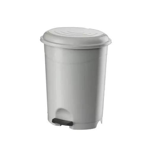 Szemeteskuka pedálos műanyag 12 literes fehér UP126-001