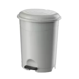 Szemeteskuka pedálos műanyag 50 literes fehér UP130