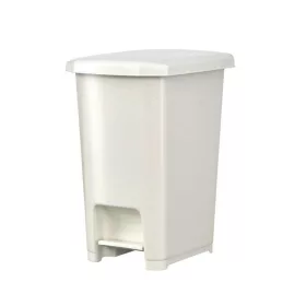 Szemeteskuka pedálos műanyag 40 literes fehér UP402-001