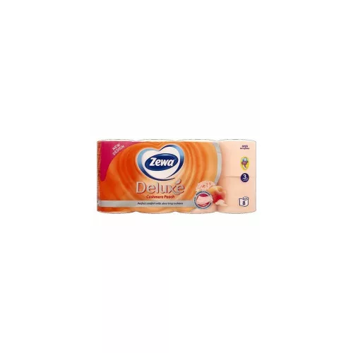 Toalettpapír 3 rétegű 150 lap/tekercs 8 tekercs/csomag Zewa Cashmere Peach