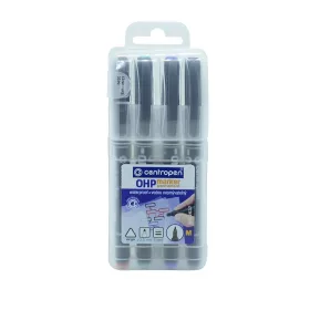   Alkoholos marker készlet, 1mm, M OHP Centropen 2637, 4 klf. szín