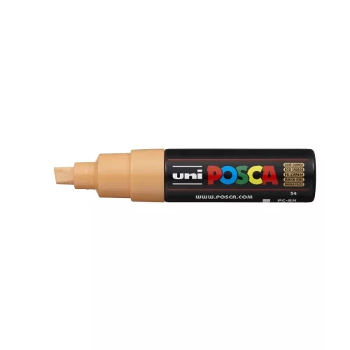 Dekormarker 8mm, Uni Posca PC-8K világos narancs