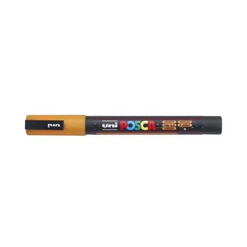Dekormarker 0,9-1,3mm, Uni-Posca PC-3ML csillámló narancs