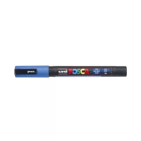 Dekormarker 0,9-1,3mm, Uni-Posca PC-3ML csillámló kék