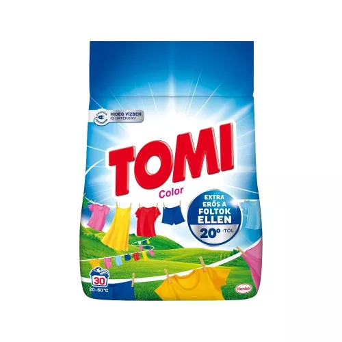 Mosópor 1,65 kg (30 mosás) színes ruhákhoz Tomi Color