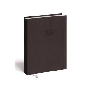   Határidőnapló 2day B/6, kétnapos beosztás + jegyzetlap grafit Realsystem 2027.