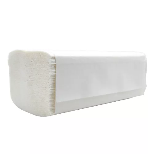 Kéztörlő 2 rétegű V hajtogatott 100 % cellulóz 150 lap/csomag 23 x 21 cm 20 csomag/karton Bluering® fehér