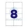 Etikett címke, 99,1x67,7mm, 100 lap, 8 címke/lap Bluering