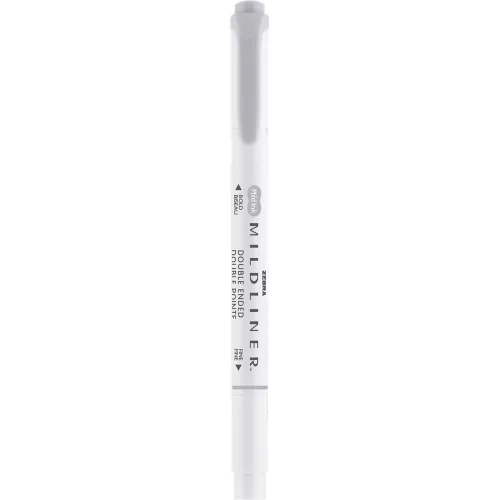 Szövegkiemelő 1,0/3,5 mm, kétvégű Zebra Mildliner Cool & Refined szürke