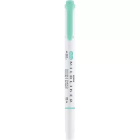   Szövegkiemelő 1,0/3,5 mm, kétvégű, Zebra Mildliner Fluorescent, türkiz