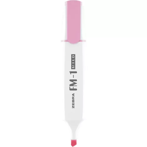Szövegkiemelő 3,5 mm, Zebra FM-1 Mild, rózsaszín