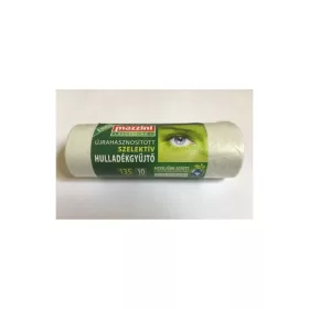   Szemeteszsák újrahasznosított 135 liter 70 x 110 cm 25 mikron 10 db/tekercs Mazzini_átlátszó