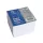 Kockatömb 8x8x6,5cm, ragasztás nélküli, Bluering® Extra fehér