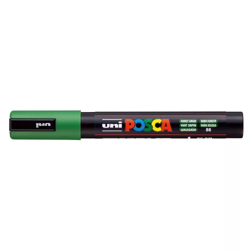 Dekormarker 1,8-2,5mm, Uni Posca PC-5M erdő zöld