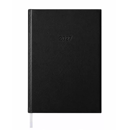 Határidőnapló agenda Standard B/5, heti fehér lapokkal fekete Bluering® 2027.