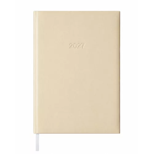 Határidőnapló agenda Standard B/5, napi fehér lapokkal drapp Bluering® 2027.