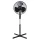 Ventilátor álló 16" 40cm átmérő 40W, fekete Platinet