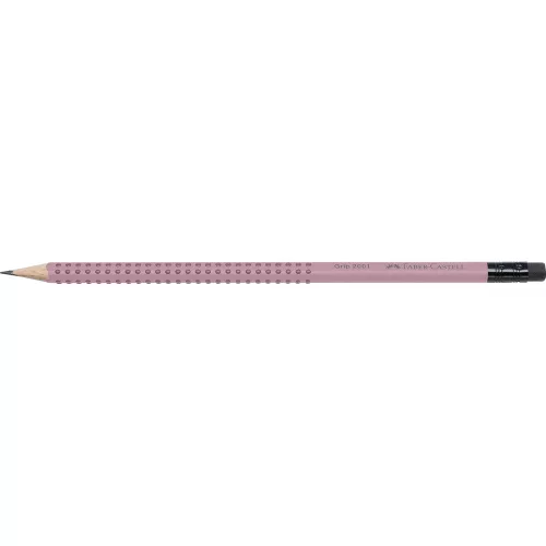 Grafitceruza B,radíros háromszögletű GRIP 2001 Faber-Castell rózsa test