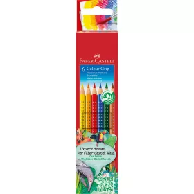   Színes ceruza készlet háromszögletű GRIP Faber-Castell 6klf. szín