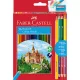 Színes ceruza készlet bicolor hatszögletű +grafit +hegyező Faber-Castell 36db+3+1klf. szín