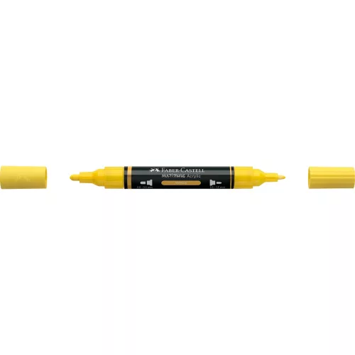 Akril marker kétvégű MULTIMARK 108 Faber-Castell sárga 