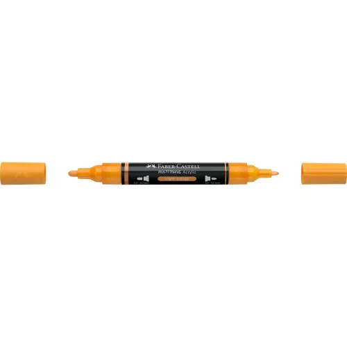 Akril marker kétvégű MULTIMARK 309 Faber-Castell világos narancs