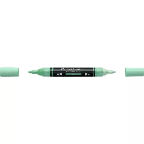 Akril marker kétvégű MULTIMARK 412 Faber-Castell mentazöld 