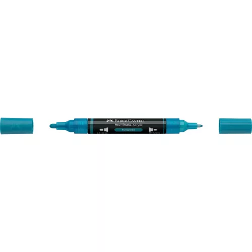 Akril marker kétvégű MULTIMARK 313 Faber-Castell türkiz 
