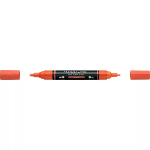 Akril marker kétvégű MULTIMARK 115 Faber-Castell narancs 