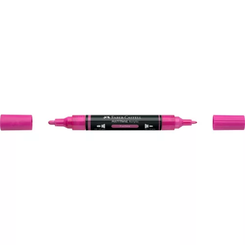 Akril marker kétvégű MULTIMARK 125 Faber-Castell fukszia 