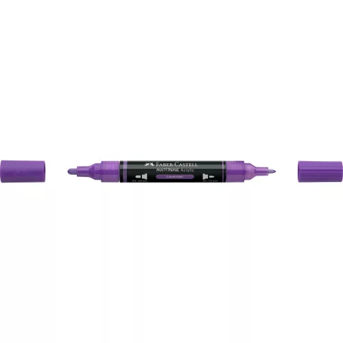 Akril marker kétvégű MULTIMARK 136 Faber-Castell levendula 