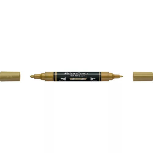 Akril marker kétvégű MULTIMARK 250 Faber-Castell arany 