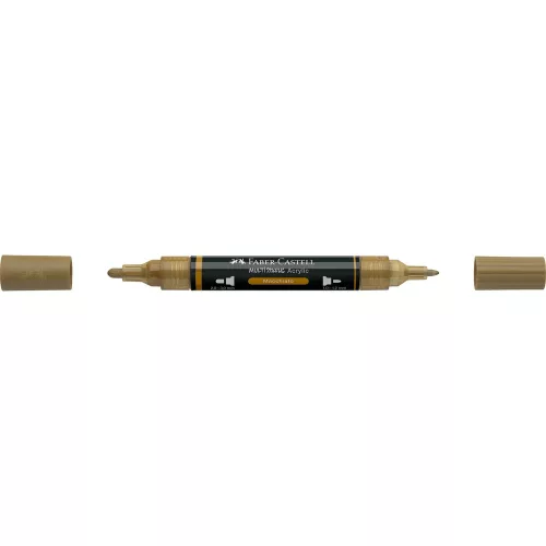 Akril marker kétvégű MULTIMARK 178 Faber-Castell kávé barna