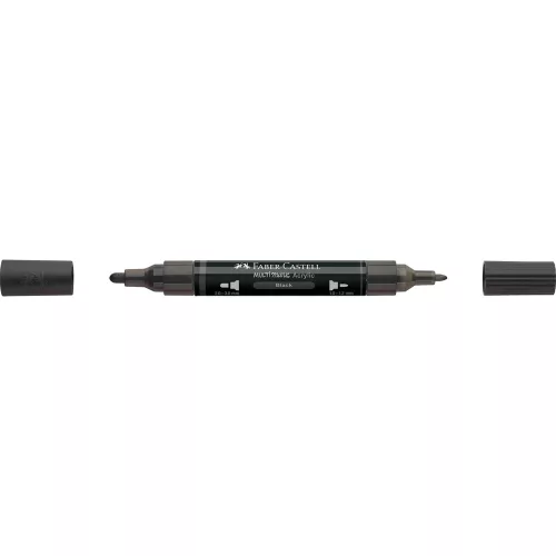 Akril marker kétvégű MULTIMARK 199 Faber-Castell fekete 