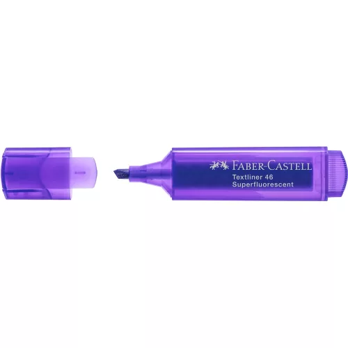 Szövegkiemelő 1-5mm vágott hegyű Faber-Castell 46 fluoreszkáló lila 