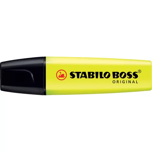 Szövegkiemelő 2-5mm, vágott hegyű, STABILO Boss original 70/24 sárga