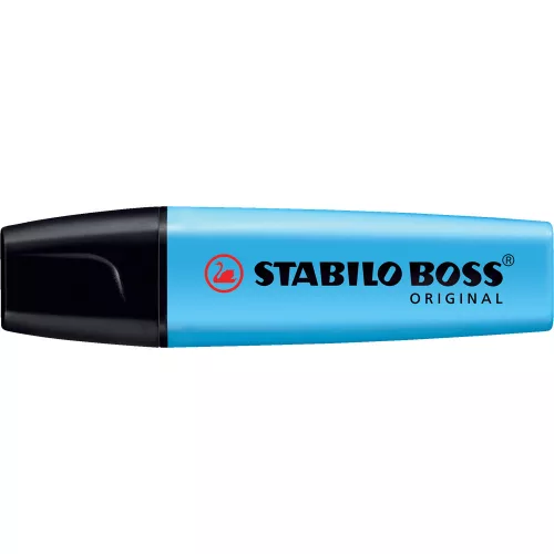 Szövegkiemelő 2-5mm, vágott hegyű, STABILO Boss original 70/31 kék
