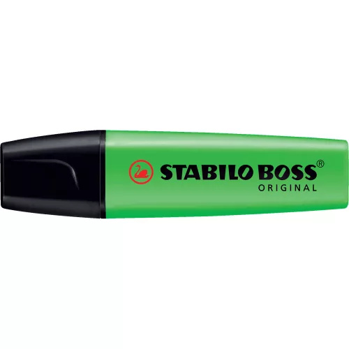 Szövegkiemelő 2-5mm, vágott hegyű, STABILO Boss original zöld