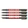 Alkoholos marker 1mm, 142M OHP Edding piros