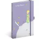 Keménytáblás notesz krémszínű lapokkal, vonalas, leszorító gumiszalaggal Le Petite Prince 130x210mm, Presco