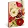 Keménytáblás notesz krémszínű lapokkal, vonalas, leszorító gumiszalaggal Poppies 130x210mm, Presco