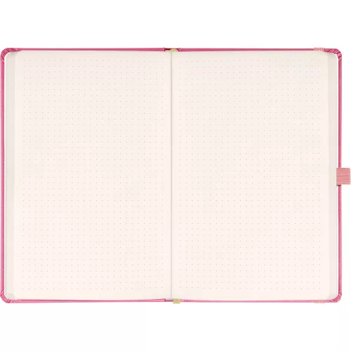 Klasszikus notesz Vivella borítással Pink, pontozott, 13x21cm, Presco
