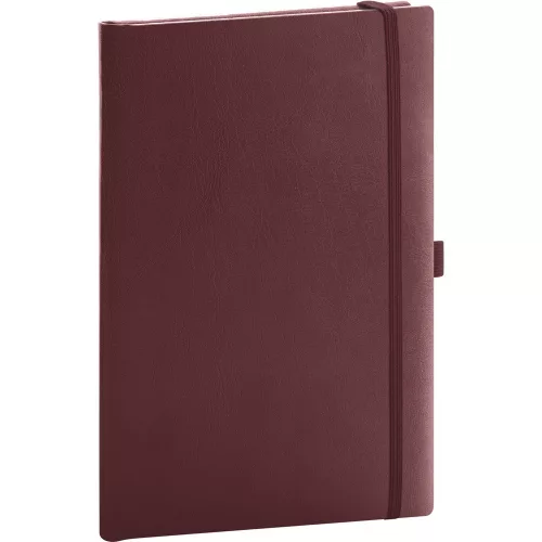 Klasszikus notesz Balacron borítással red, vonalas, 15x21cm, Presco