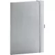 Klasszikus notesz Balacron borítással silver, vonalas, 15x21cm, Presco