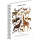 Jegyzetfüzet ikerspirálos Animalium – Artiodactyls, sima, 14,8x21cm A5, Presco