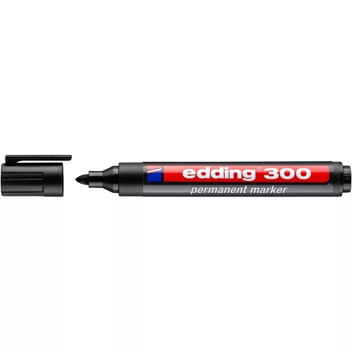 Alkoholos marker 1,5-3mm, kerek Edding 300 fekete