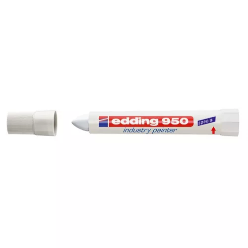 Alkoholos jelölő marker 10mm, kúpos Edding 950 fehér