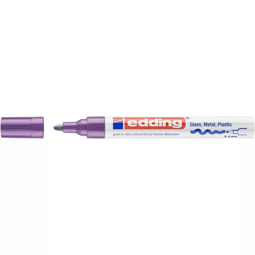 Lakkmarker 2-4mm, kerek Edding 750 lila