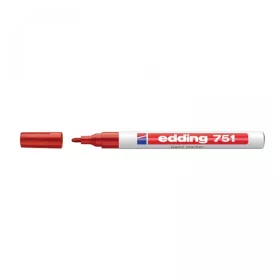 Lakkmarker 1-2mm, kerek Edding 751 piros