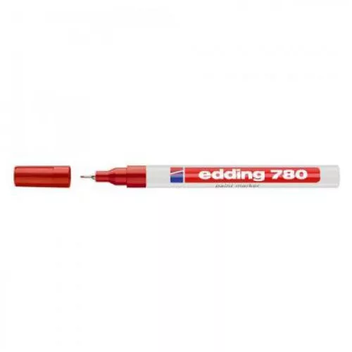 Lakkmarker 0,8mm, kerek Edding 780 piros
